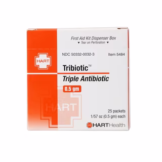 Triple Antibiotic Ointment, 0.5 g foil packet  Sm pk. 10 ea.