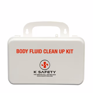 K Safety Body Fluid Clean Up Kit Hard Case