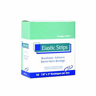 Heavy Woven Elastic Strip Latex Free 7/8" X 3" 50 Ea. Box