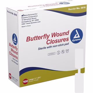 Large Butterfly Closures 1/2" x 2 3/4"  100 bx