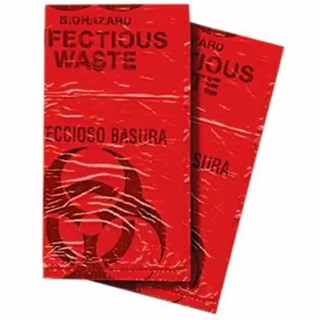 Bio-Hazard Red Disposal Bag  7-10 Gal. 1 ea
