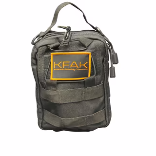 Empty KFAK Molle Bag, 6.5 IN x 3 IN x 8 IN
