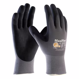 MaxiFlex® Ultimate™ Nitrile Coated Micro-Foam Grip Gloves, Black/Grey