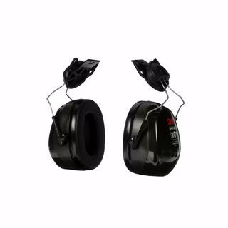 CM 3M PELTOR™ Optime™ 101 Earmuff, 24 dB NRR, Dark Green, Cap Mount
